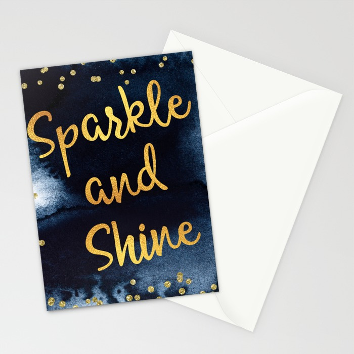 sparkle-and-shine-gold-and-black-ink-typography-art-cards (1)